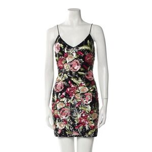 NWOT Mac Duggal 🌺 Gorgeous Floral Print Mini Dress, Size XS